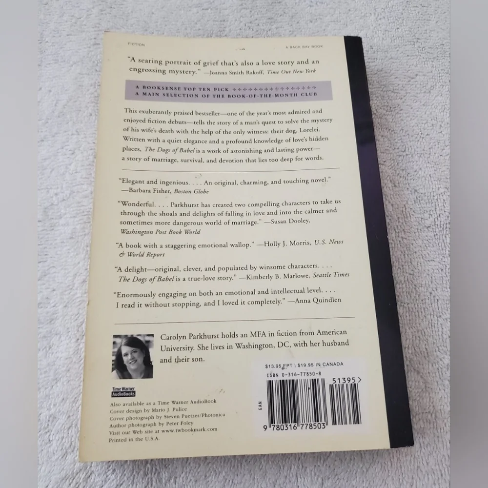 BOGO The Dogs of Babel Carolyn Parkhurst Paperback Book